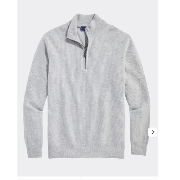 Vinyard Vines Cashmere Quarter-Zip - Small Flaw $248 - Picture 1 of 8